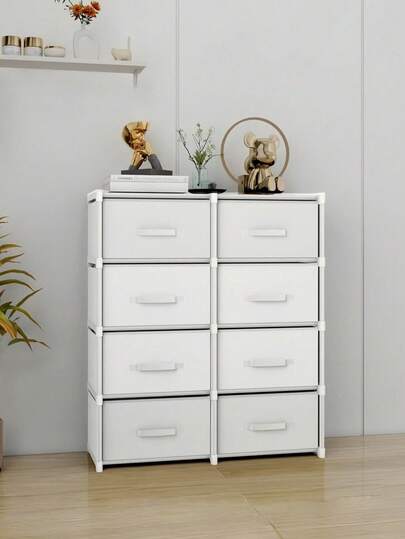 1件装简易储物柜，带多层抽屉，卧室内衣收纳柜，家用组装式储物架，落地式组装储物架