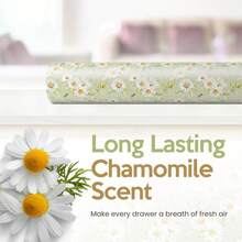 Chamomile Scented Drawer Liners For Dresser Drawers (10 Large Sheets, 19.7" X 14.4") - Non Adhesive Drawer Paper Liner For Bedroom Dresser &Amp; Closet Shelves By Lindau2019s Essentials - ColorA - View 8