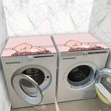 1pc Tropical Geometric Pattern, Warm Home Atmosphere, Diatomite, Non-Slip, Suitable For Washing Machine Cover Mat, Dryer Cover Mat, Coffee Machine Mat, Kitchen Countertop Mat. Multi-Purpose Household Mat - Soft and Cute Rich Pig - View 9