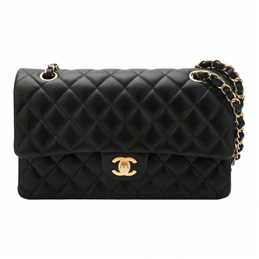 CHANEL Classic Flap CF Women's Crossbody/Shoulder Bag With Signature Gold-Hard Quilted Leather Chain Strap,  And Gold-Pineapple Flap - A01112-Y01295-94305 - Xem 1