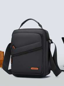 New Casual Business Briefcase, Men's Nylon Handbag, Multi-Pocket Shoulder Messenger Bag - Multicolor - View 3