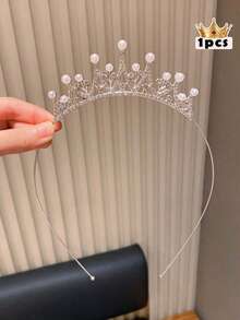 公主皇冠发箍，甜美皇冠发饰，适合作为女孩生日礼物。 - 彩色 - 查看 6