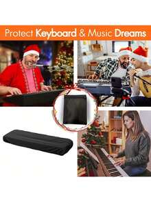 1pc Piano Keyboard Dust Cover, Electric Piano Keyboard Covers For Digital Electric Pianos, Full Cover Drawstring Lock Music Keyboard Protector Cover For 61 Keys And 88 Keys - Multicolor - View 9