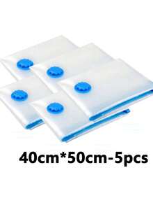 5/3/1 Piezas Bolsas de almacenamiento por compresión al vacío gruesas, bolsas comprimidas impermeables y antihumedad para ropa de cama, viajes, dormitorio, bolsas reutilizables para ahorrar espacio, útiles escolares, decoración del dormitorio, regalo de Navidad - Ver 16