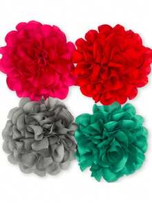 1 Stück handgefertigte Blumenbrosche - vielseitiges Modeaccessoire, geeignet für Frauen, perfekt für Hochzeiten und Partys - 16 cm - Übersicht 5