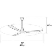 Ventilador de Techo Coolfan  tifon 33600 de 56 Pulgadas - Blanco, aire, grado industrial, - Blanco - Ver 8