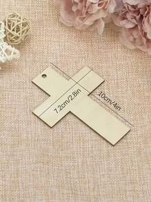 Personalized Wooden Baptism Cross Gift - Custom Name Plate, Elegant Calligraphy And Floral Pattern, Natural Wood Religious Decor For Church, Home, Christmas, Thanksgiving - Baptism, Wedding, Anniversary Unique Memento - Apricot - View 6