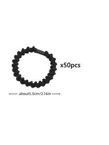 5 chiếc dây buộc tóc dày dặn, co giãn dành cho nữ, thiết kế họa tiết, chất lượng cao, dùng để buộc tóc đuôi ngựa, dây chun buộc tóc, phụ kiện tóc làm đẹp tại nhà. - Nhiều màu - Xem 10