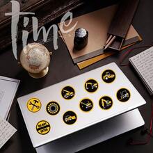 500 piezas/rollo Pegatinas de sellado de vehículos de ingeniería, calcomanías de dibujos animados creativos en rollo para bricolaje en portátiles, teléfonos, guitarras, álbumes de recortes, juguetes clásicos para niños - Multicolor - Ver 4