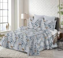 Reversible Boho Floral Bedspread By Merca9 Home, Lightweight Summer Bedspread For 90/135/150/180 Cm Beds, Double-Sided Printed Bedspread Set With Pillowcases (50x70 Cm), Soft Touch Microfiber Lightweight Duvet - Floral - 查看 2