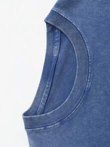 Disney Authorized | Vintage Minnie Mouse T-Shirt For Men And Women -100 Cotton Washed Casual Summer T-Shirt-Vibrant Digital Printing-Machine Washable-Perfect Gift For Fans. - 藍色 - 查看 3