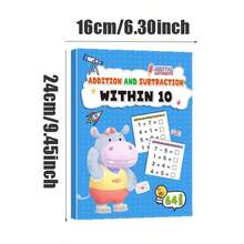 64 Pages Math Workbook, Addition And Subtraction Practice Within 10-100 - Multicolor - View 6