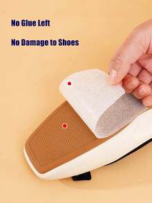 1卷哑光鞋底贴，透明防滑耐磨降噪高跟鞋静音贴，皮鞋破损修补贴，可水洗 - 無色 - 查看 12