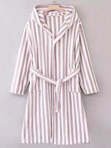 1件珊瑚绒女士长款浴袍，多种颜色可选，带帽、腰带和口袋，蓬松柔软保暖，男女通用浴巾浴袍，女士浴袍，女士浴巾，超柔软天鹅绒 - 彩色 - 查看 16