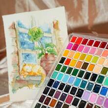 98 Colors Portable Solid Watercolor Paint Set, Suitable For Beginners And Students - Sets - View 6