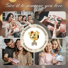 1pc Cute Cartoon Boy And Girl Charms Couple Beads Fit Original Bracelet & Bangle, Fashion DIY Jewelry Gift For Lovers Valentine's Day - Multicolor - View 5