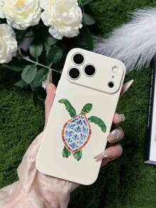 1个哑光米色TPU防震彩绘海龟图案手机壳，适用于 15 Pro Max/16 Pro Max/17 Pro Max - 彩色 - 查看 2