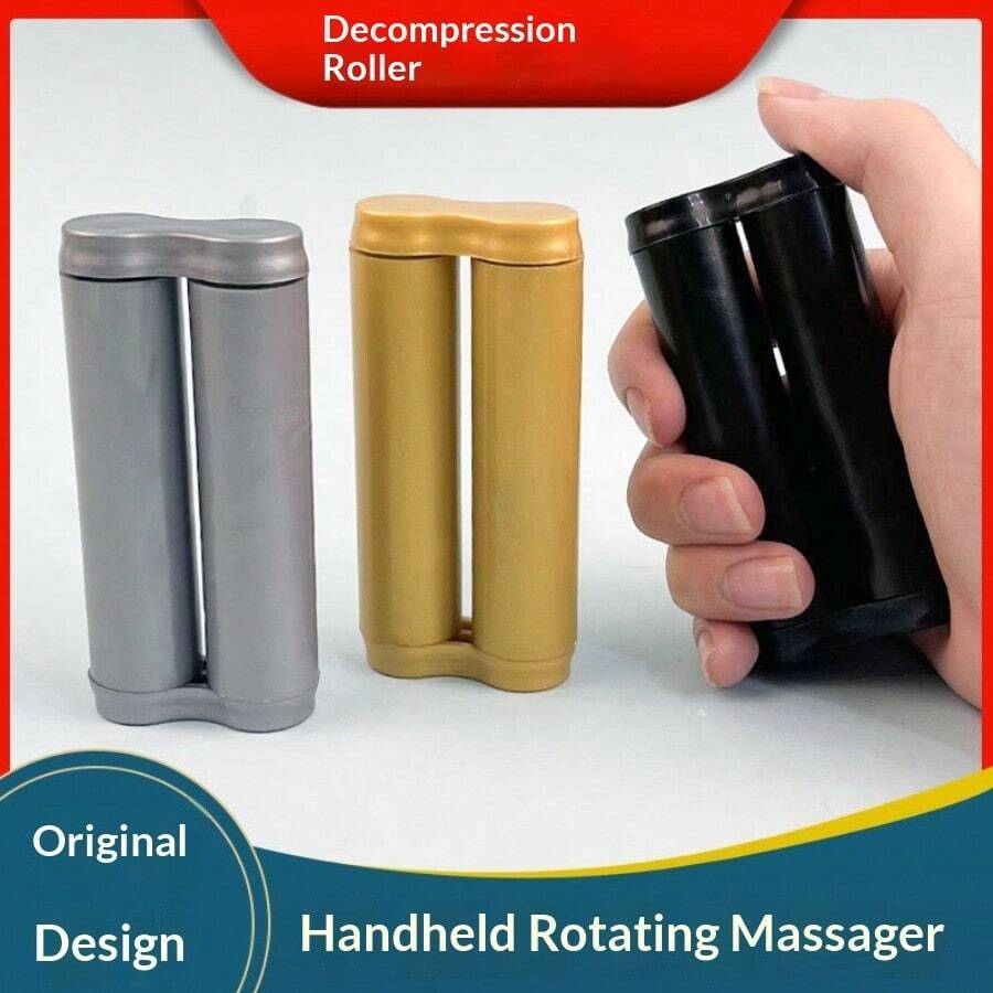 Creative New Handheld Rotating Massage Roller - Grip Strength Trainer Stress Relief Toy - Daily Relaxation Tool - Holiday Gift