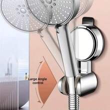 Easy-Install 360° Adjustable Shower Head Holder - No-Drill, Suction Cup Wall Mount Bracket For Handheld Showers - Available In Black, White, Silvery, Grey, Plastic, Reusable, Relocatable - Suction Cup Holder - View 4