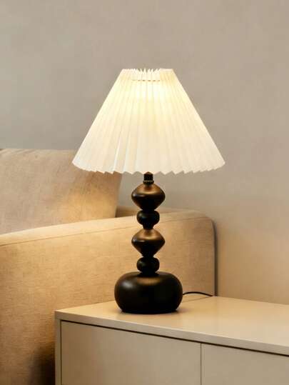 1个USB供电的极简主义台灯，现代复古风格高端装饰灯，适用于卧室床头柜、房间书桌。