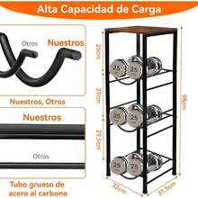 Estante para Garrafon de Agua 3 Niveles con Tablas, Porta Garrafon,Estante de Almacenamiento,Soporte para Botella de 5 Galones, Rack de Acero Inoxidable Estable y - Ver 4
