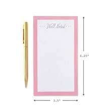 Hallmark - Bloc de notas 3 cuadernos en varios tamaños con bolígrafo dorado - hermosas rosas - Ver 6
