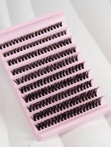 40D/40D*2 200pcs Lashes, 8mm-16mm D-Curl Voluminous, Individual Eyelash Extension Kit, Suitable For Natural & Dramatic False Lashes, DIY Makeup Tools - D - View 5