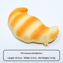 Mô hình bánh mì baguette giả trông như thật, chất liệu PU, thích hợp làm quà tặng sinh nhật/Giáng sinh/Lễ Phục sinh, món quà hoàn hảo. - Nhiều màu - Xem 11