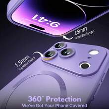 Hadaasi 1 buah Casing Ponsel Hadas Soft Metallic Purple, Cocok untuk iPhone 17e, 17, 17 Air, 17 Pro, 17 Pro Max, Dilengkapi fitur tahan gores, tahan benturan, dan perlindungan kamera penuh dalam desain ultra tipis, Kompatibel dengan iPhone 13, 11, 16 Pro Max, 15, 14, 12, 16e, Versi Internasional, Bukan Versi Domestik - Purple - View 5