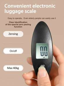 1 pièce Pèse-bagage électronique numérique à écran LCD portable, balance de valise de voyage pratique, balance de bagage de voyage domestique, balance électronique de poids pour le shopping, conversion d'unité kg/lb, convient pour les colis de messagerie, la pêche, les bagages [Nouvel An] - Multicolore - Voir 13