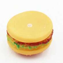 1个狗狗发声玩具 仿真汉堡宠物玩具 - 彩色 - 查看 4