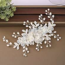 Shiny Rhinestones Side Hair Clip Stable Grip Barrettes DIY Hair Accessory For Party Wedding Styling - 金色 - 查看 5