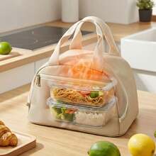 1pc Lunch Box Bag, Insulated Bento Handbag, Student Office Worker Lunch Bag, Waterproof And Oil-Proof Meal Bag, Thickened Aluminum Foil Bag, Keeping Food Fresh Or Warm,Back To School Supplies - Multicolor - View 6