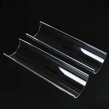 1pc Clear Acrylic Cake Roll Shaper, U Shape Swiss Roll Cake Mold Long Roll Dessert Making Tool For Baking, Semi-Circular Cake Mold Holder - Multicolor - View 8