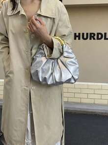 新款时尚女士手提包，单肩斜挎包，手拿包，腋下小方包，通勤休闲学生日常轻便耐用时尚百搭小众包 - 彩色 - 查看 5