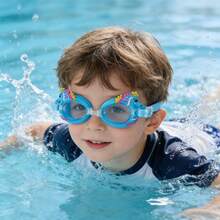 1pc Adjustable Strap Youth Swimming Goggles, Wide Frame High Definition Swim Goggles, Unisex - Multicolor - View 15