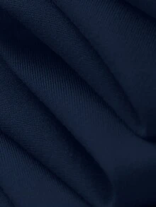 青少年/男童休闲篮球图案字母印花圆领短袖T恤，时尚夏季新款童装T恤 - 藏蓝色 - 查看 5