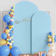 Arco de Casamento Wokceer Backdrop Cover 7,2 pés, 2 conjuntos de Capa Ajustável de Spandex para Arco de Casamento de 6 pés com Parte Superior Redonda, Suporte Chiara Backdrop Cover para Decoração de Festa de Aniversário, Cerimônia e Banquete - Visão 10