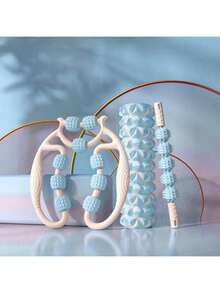 EVA Foam Roller And Handheld Massage Ball - Muscle Relaxation Yoga Kit, Hollow Design, Fitness Roller Set, Foam Roller Yoga Column, Fitness Roller, Yoga Roller, Massage Equipment, Fitness Massage Roller, Hollow EVA Spike Massage Stick, Foam Roller Fitness, Yoga Fascia Massage Tool - A - View 25