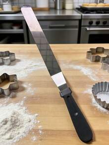 3pcs Stainless Steel Cake Spatula Set, 6/8/10 Inch Durable Icing Smoother For Home Kitchen & School Use - Multicolor - View 12