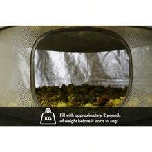 Grow1 - Estante de secado plegable de 3 pies 1 pieza de malla plegable para colgar hierbas y flores con funda de transporte para un flujo de aire uniforme y almacenamiento  de cosecha - Verde - Ver 7