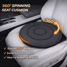Rotating Round Car Seat Cushion, Non-Slip & Comfortable, Universal For All Seasons, Easy To Get In And Out Of The Car - Type a - View 6