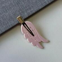 Cute Wings Fun Hair Clip No Trace Hairpin Korean Style Dopamine Makeup Side Panel Bangs Clip Hair Accessory - 粉色 - 查看 4