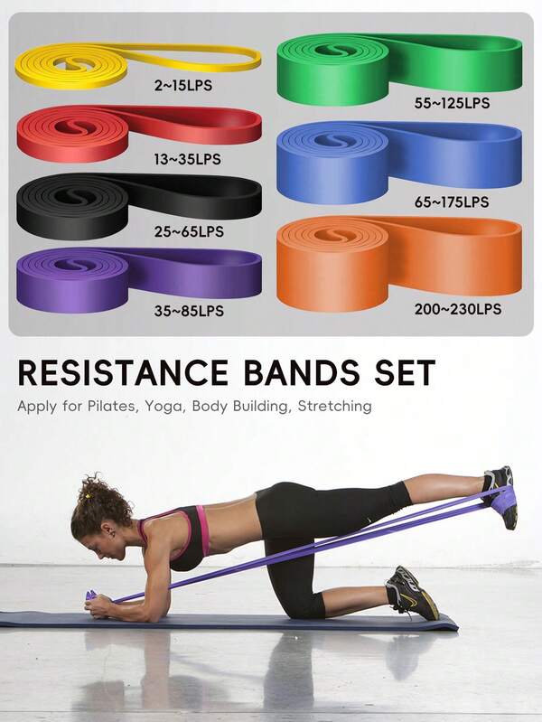 5磅至230磅的引体向上阻力带，包括引体向上拉力带、弹力带、健身TPE阻力带和引体向上辅助带。男女皆宜，适合健身训练。弹力带套装，可用于拉伸运动，适用于瑜伽、普拉提和高强度弹力带训练。适合健身房或家庭锻炼。