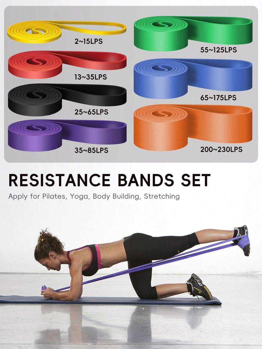 Dây kháng lực 5lbs-230lbs, dây hỗ trợ hít xà, dây đàn hồi, dây kháng lực TPE tập thể dục, dây hỗ trợ hít xà. Thích hợp cho nam và nữ tập luyện thể dục. Kết hợp dây đàn hồi và dây tập thể dục, có thể dùng cho các bài tập giãn cơ, thích hợp cho yoga, pilates và các bài tập kháng lực cường độ cao. Thích hợp cho phòng tập hoặc tập luyện tại nhà.