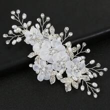 Shiny Rhinestones Side Hair Clip Stable Grip Barrettes DIY Hair Accessory For Party Wedding Styling - 金色 - 查看 4