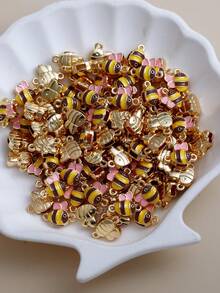 10/20/50/100/500pcs Alloy Oil Drop Small Yellow Duck Animal Pendant DIY Cartoon Cute Pet Earrings Necklace Bracelet Earrings Jewelry Making Keychain Accessories - Multicolor - View 19