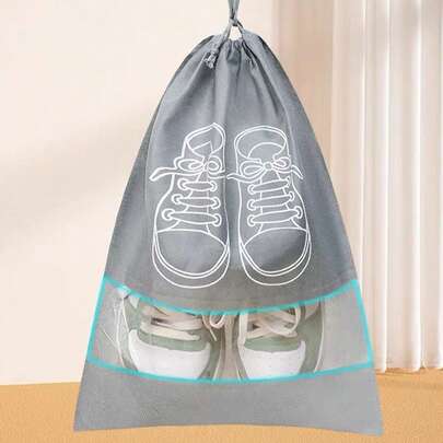 20pcs/10pcs/5pcs Non-Woven Fabric Shoe Storage Bags, Wardrobe Organizers, Travel Tote Bags, Waterproof Clothes Sorting Bags