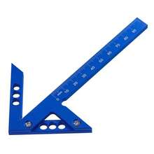 Precision Woodworking Square Ruler, Woodworking 45 Center Marking Tool, Multifunctional Center Marking Tool, Aluminum Alloy Angle Marking Ruler, 45/90 Degree Metric System, Measuring Tool - Metric System - View 7