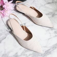 Vintage Beach Sandals For Women, Casual Woven Hollow Closed Toe Mule Slip-On Shoes, Vacation Style - Apricot - View 7